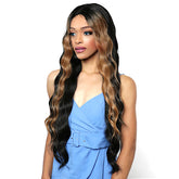 The Wig Human Hair Blend HD Lace Front Wig - LH HAPPY34